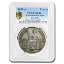 1887-A French Indo-China Silver Piastre XF-40 PCGS 1887-A French Indo-China Silver Piastre XF-40 PCGS